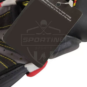 Gants de crosse personnalisés de haute qualité du Pakistan Service OEM conçus pour une utilisation par des adultes avec des poignées en cuir - Product Image 6