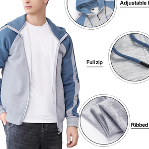 Ventes en gros Impression de logo personnalisée Sweat-shirts en coton mélangé de couleur unie de base lourds personnalisés pour homme - Product Image 3