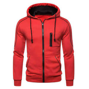 Nouveautés Sweat à capuche zippé respirant sur mesure pour hommes Street Wear Top qualité 100% coton Sweat à capuche et sweat-shirts - Product Image 1