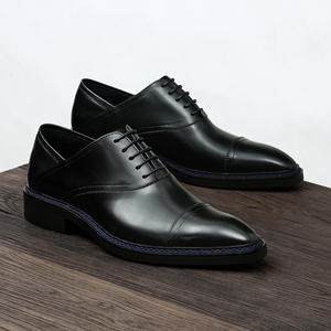 Zapatos de Negocios de Cuero Genuino con Suela Resistente al Desgaste y Plantilla Transpirable, Zapatos Formales para Hombre, Zapatos de Oficina - Product Image 2