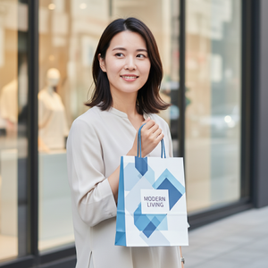 Bolsa de Compras de Papel de Arte de Lujo Personalizada, Ecológica y Reciclable para Empaque de Regalos de Moda y Promoción de Marca - Product Image 6