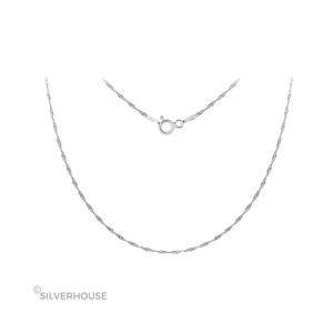 2 unidades de cadena religiosa de oro blanco de Singapur de 0,20mm X 50 cm con caja de serpiente estilos de cuerda patrón de bola de perlas collar de 0,20mm - Product Image 2