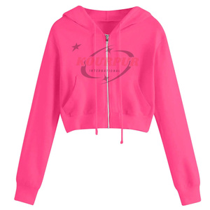 Nueva Sudadera con Capucha para Mujer, Invierno, 100% Algodón, Diseño con Cierre, Transpirable y Cálida, Logotipo Frontal, Múltiples Colores - Product Image 3