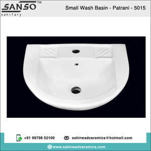 Venta exclusiva en lavabo de mano pequeño de cerámica blanca ovalada de alta calidad para lavabos de baño compradores a granel genuinos - Product Image 2