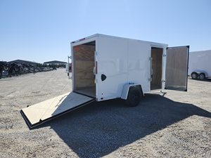 2026 Cross 6x12 Enclosed Cargo <b>Trailer</b> Single Axle Utility <b>Trailer</b> 2990 GVWR 72" Interior Height V-Nose Ramp Door Cargo Hauler - Product Image 6