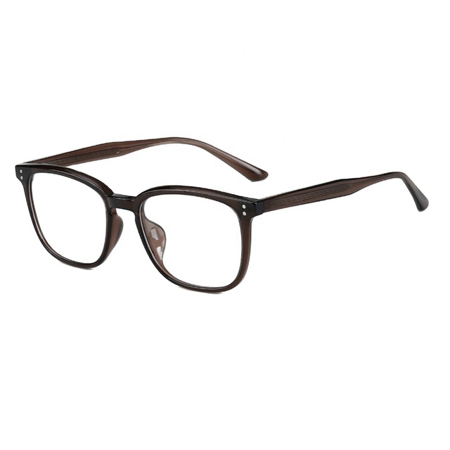 New Solid Fashionable Optical Eyewear Frames Glasses Black PC Lenses for Men and Women Luxury Designer