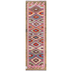 Alfombra Kilim de Maimana, Afganistán, 196 x 60 cm, Alfombras y Juegos de Alfombras - Product Image 1