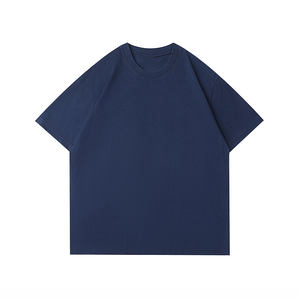 OEM Customized Logo Design <b>Men's</b> White Short Sleeved T-<b>Shirt</b> Loose Solid Colored Breathable 230g Heavy Combed Cotton <b>for</b> - Product Image 4