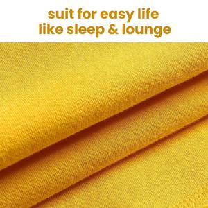 Pantalones Cortos Casuales Personalizados para Hombre, Talla Grande, Amarillos, de Lana, Diseño Sólido, Cintura Elástica Media, Diseño de Malla, 100% Algodón Ecológico - Product Image 5