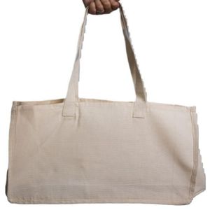 100% Cotton Canvas Tote Bag Custom Logo Printed Eco-Friendly Large Designer Travel Reusable Shopping Tote with Washable Feature - Product Image 2