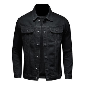 2025 usine en gros hommes de haute qualité brodé Denim veste pour motos automne saison fermeture éclair bouton de fermeture - Product Image 1
