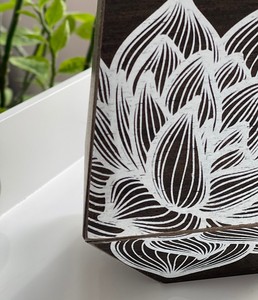 กระถางธูปบาคูหรืออาหรับแบบดั้งเดิมโถไม้ใช้ในร่มพร้อมที่วางธูปของขวัญรอมฎอน - Product Image 3