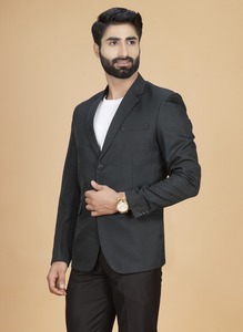 Manteau classique pour homme en coton polyester vert mer chaud de qualité supérieure pour l'hiver, idéal pour les affaires et le quotidien, disponible au meilleur prix - Product Image 4