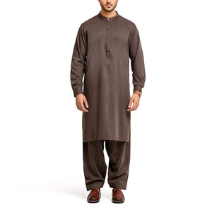 Prix de gros usine – Shalwar Kameez (Salwar Kameez) pour hommes avec logo brodé personnalisé – Coton, couleur personnalisée, haute qualité, pour adultes - Product Image 1