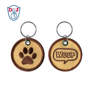 Custom Twill Fabric <b>Key</b> Chain Embroidered Embroidery <b>Key</b> Chain <b>Key</b> <b>Tag</b> - Product Image 4