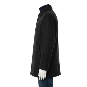 Eco Friendly Wool Coated Mens Jacket Warm Winter Outerwear Soft Wool Blend Fabric Thermal Lining Stylish Coat <b>for</b> Cold Weather - Product Image 5