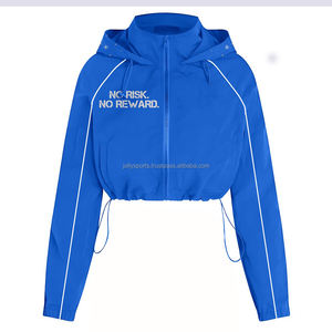 Chaquetas cortavientos cálidas de invierno ODM/OEM para mujer, diseño de cuello personalizado con algodón, cortavientos de tamaño de relleno, tela de calidad hecha - Product Image 2