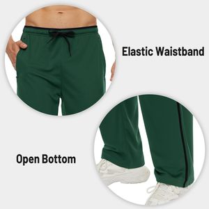 Pantalons de survêtement à bande latérale personnalisée pour hommes, jambes larges, pantalons de jogging pour hommes, taille mi-haute, streetwear décontracté, pantalons pour hommes - Product Image 2