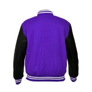 Chaqueta Universitaria Personalizada para Hombre y Mujer, Chaqueta de Béisbol de Lana y Cuero, Chaqueta Universitaria con Letras, Suministro al por Mayor de Fábrica - Product Image 3
