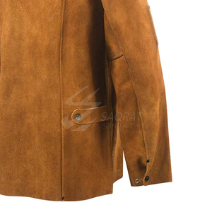 Veste d'hiver pour le soudage de vêtements de travail ignifuges et imperméables avec col montant Logo avant personnalisé Fabriqué au Pakistan Vente en gros - Product Image 5