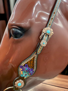Luxury Western Headstall & Breast Collar Set Premium Horse Tack Designs Luxury Tack Set for Horse Full Draft Horse Full Set - Product Image 4