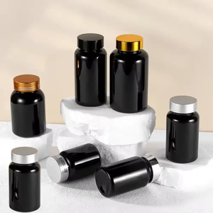 Envase de Medicina PET Negro de 120 ml y 200 ml para Cápsulas y Vitaminas con Tapa de Plástico, Precio de Fábrica - Product Image 4