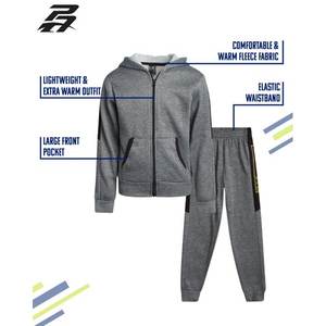 Women's Adult Winter Solid Casual Tracksuit Set-2 Piece <b>Fleece</b> Zip-Up Hoodie and Jogger Sweatpants - Product Image 6