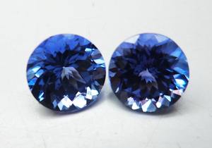 100% naturel bleu Tanzanite bonne qualité ronde à facettes coupe lâche précieux guérison pierre précieuse cristal pour la fabrication de bijoux utilisation en vrac - Product Image 4