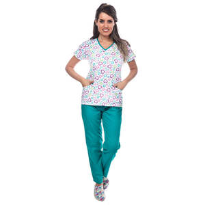 Conjuntos de Uniformes Médicos Unisex Cómodos, Diseñados para Largas Jornadas, con Tela Transpirable, Ecológicos, con Color y Logotipo Personalizables - Product Image 4