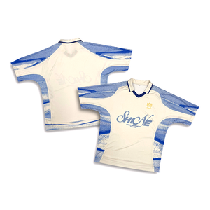 Camiseta de fútbol de poliéster 100% Retro personalizada, Polo ecológico transpirable con estampado de transferencia por sublimación de alta calidad - Product Image 2