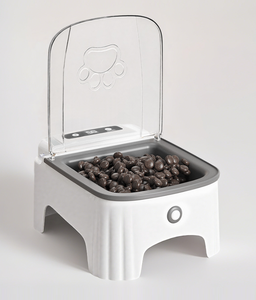 Smart Sensor Plastic Pet <b>Feeder</b> with Automatic Lid Opening <b>Timed</b> Feeding Rechargeable Battery & LCD Display - Product Image 5