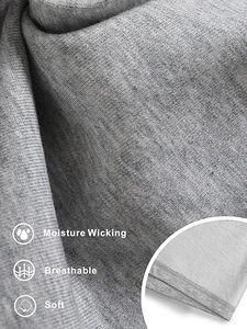 Sweat-shirt à capuche 100% coton de haute qualité pour hommes, veste à capuche à manches longues, poche avec cordon de serrage, tissu solide d'hiver - Product Image 4