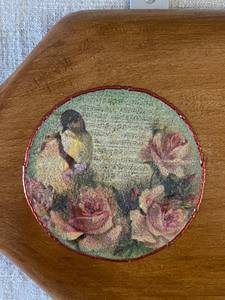 Planche à découper en bois faite à la main avec poignée, style vintage décoratif, planche à découper en bois pour la cuisine, cadeaux et décoration de la maison - Product Image 2