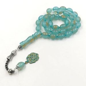 Resina TASBIH AMBIER ROSARIO Musulmán EID REGALOS ORACIÓN HERRAMIENTA LUKS Oración cuenta ámbar Misbah33 Cuentas musulmán Rosario Islámico Eid tesbih - Product Image 1