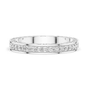 Anillo de Eternidad con Diamantes de Laboratorio de Corte Brillante Redondo de 0.50 CT para Mujer, Claridad VVS-VS EF, Oro de 18K, 14K, 10K y Plata 925 - Product Image 1