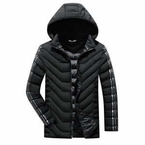 Chaqueta acolchada con cuello levantado personalizada para hombre para la temporada de invierno Servicios OEM Diseño de logotipo Street Wear Puffer Coat - Product Image 2