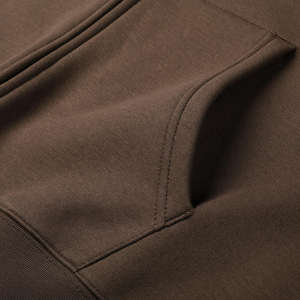 Sudadera con capucha Boxy Style Regular Fit con cremallera para hombres y mujeres, ropa de calle, sudadera con cremallera, logotipo personalizado y sudaderas con cremallera de color - Product Image 3