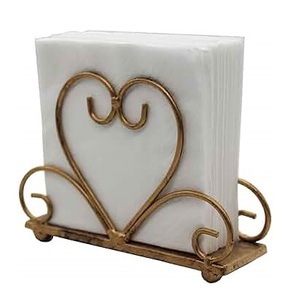 Wrought Iron Metal Napkin Holder <b>Black</b> Color Stylish Napkin Stand for Home and Dining Table Decorative Handmade - Product Image 2