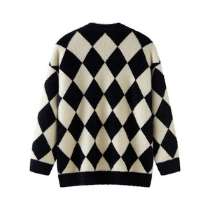 Pull cardigan en gros, prix de gros, cardigan classique à col en V, pull en tricot, pull d'automne et d'hiver pour unisexe, vêtements d'extérieur pour hommes - Product Image 6