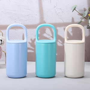 500ml 17oz Stainless Steel Insulated <b>Thermos</b> <b>Bottle</b> with Large Carry Handle Screw Lid Travel Cup Custom Logo - Product Image 5