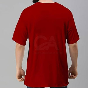 Venta al por mayor 100% algodón impresión personalizada Oversized Drop Shoulder T Shirts ropa de hombre Drop Shoulder T-shirt - Product Image 2