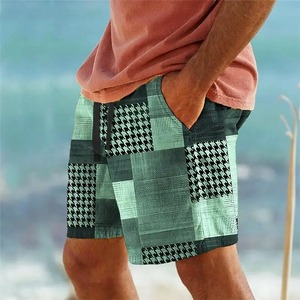 Maillot de bain 3D imprimé à carreaux vêtements pour hommes Shorts de plage séchage rapide loisirs Shorts de sport maillots de bain mode Shorts pour hommes - Product Image 6