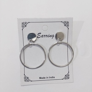 Magnético de lujo geométrico único 18K chapado en oro Vintage gran círculo de acero inoxidable mujeres moda aro joyería pendientes - Product Image 4