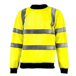 Hi Vis Work camiseta reflectante de manga larga Camiseta de seguridad MOQ bajo logotipo personalizado camiseta de seguridad - Product Image 1