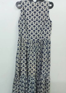 Vestido de algodón indio con bloque de mano, estampado Floral, ropa de fiesta para mujer, vestido elegante largo transpirable, regalo de novia personalizado, venta Natural - Product Image 3