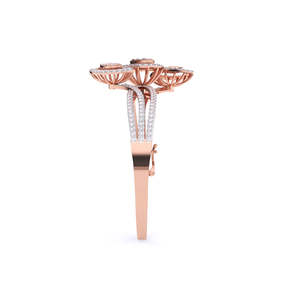 Bracelets de diamants cultivés en laboratoire en or rose 14Kt à la mode Design unique Bijoux personnalisés pour femmes pour les fêtes de mariage - Product Image 6