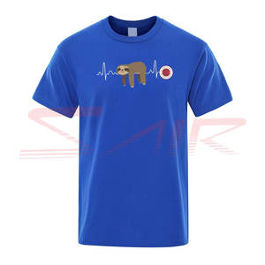 Top vente hommes décontracté 100% coton T-Shirts haute qualité bloc impression couleurs personnalisées grande taille surdimensionné Fitness T-Shirts - Product Image 4