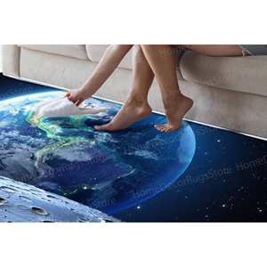 Landscape Printed <b>Rug</b>, <b>Non</b> <b>Slip</b>, Colorful, Cool, Gift For Her,Chenille <b>Rug</b> - Product Image 1