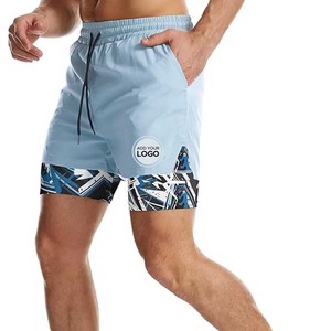 Men's 2 Pack <b>Running</b> <b>Shorts</b> 2 in 1 Workout <b>Shorts</b> Quick Dry Gym Training Athletic Jogger <b>with</b> Phone Pockets - Product Image 6