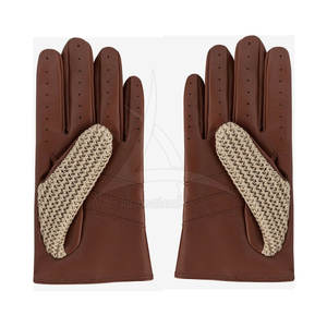 Gants d'hiver tactiles en cuir véritable de haute qualité avec doublure en laine – Protection premium du fabricant en vente - Product Image 5